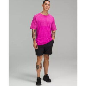 Lululemon Men's Medium Metal Vent Tech Short Sleeve Tee Pink Purple Athletic Gym